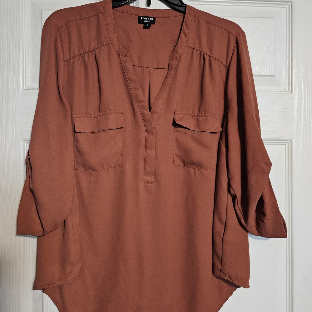 Torrid Women's Rust Blouse